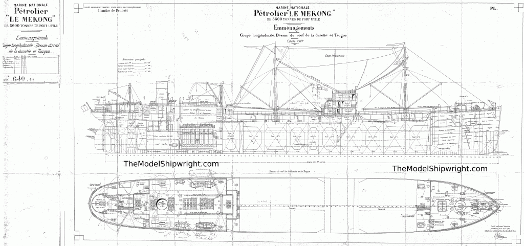 Free Downloadable Ship Plan for French Cargo Vessel ...