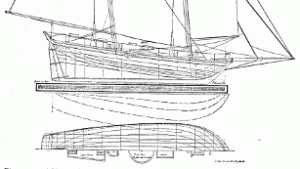 free, ship, plan, lines, drawing, revenue, cutter, howard chapelle hull heart of a ship