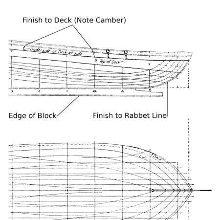 FREE SHIP PLAN revenue cutter doughty solid hull model