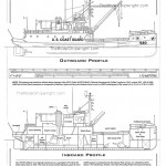 free, ship, plan, coast, guard, cutter, white, sumac, lines, drawing