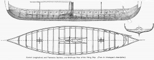 viking, longship, gokstad, long, ship, plan, drawing, free, Norway