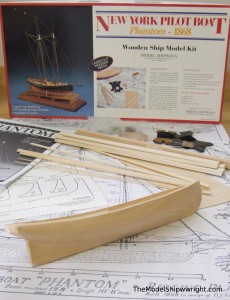 Model Shipways Phantom ship model kit solid hull wood basswood