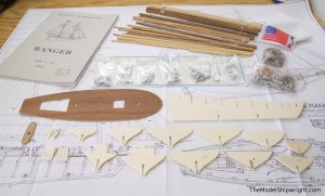 Corel Ranger plank-on-bulkhead ship model kit