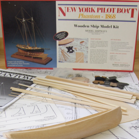 Model Shipways Phantom solid hull wood ship model