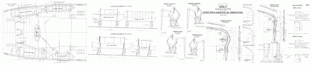 free ship plan, French, cargo, vessel, Golo, merchant marine, World War II, boat deck