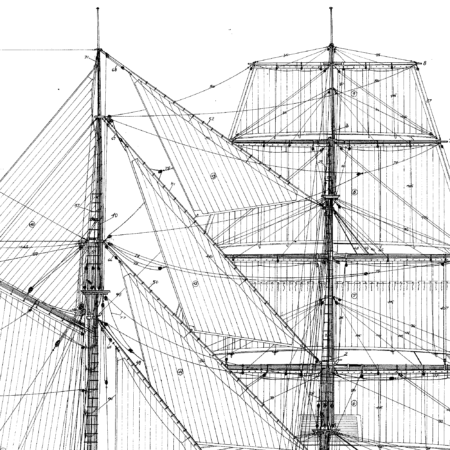 BARQENTINE three mastedship schooner fidente trusting free ship plans