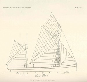 free ship plans, 19th Century, steam, sail, fishing trawler