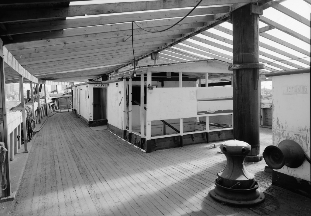 photograph main deck of lumber schooner wawona