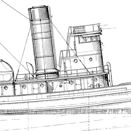 STEAM TUG Hercules free ship plans tug boat