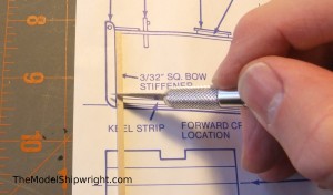 Chesapeake Bay Flattie model ship kit assembly bow stiffeners