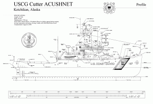 free ship plan, USCG cutter Acushnet, U.S. Coast Guard