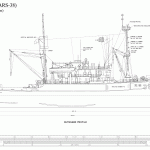 Free ship plans, USS Bolster, ARS-38, U.S. Navy, World War II, salvage,auxiliary, vessel