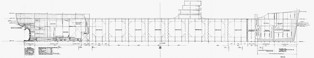 Inboard profile Free ship plans, cargo, vessel, T2, T-2, tanker, Mission San Ynez, World War II