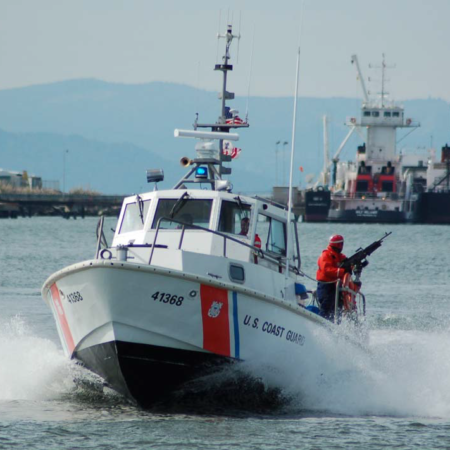 U.S. Coast Guard 41 foot Utility Boat UTB on patrol