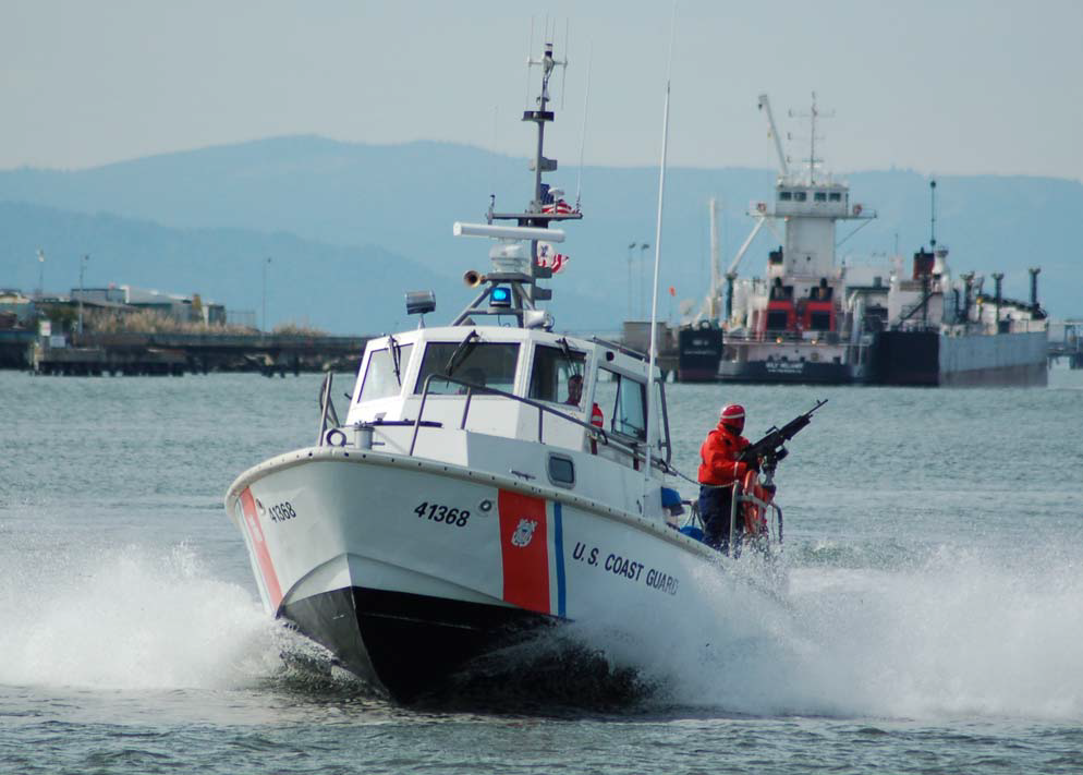 U.S. Coast Guard 41 foot Utility Boat UTB on patrol