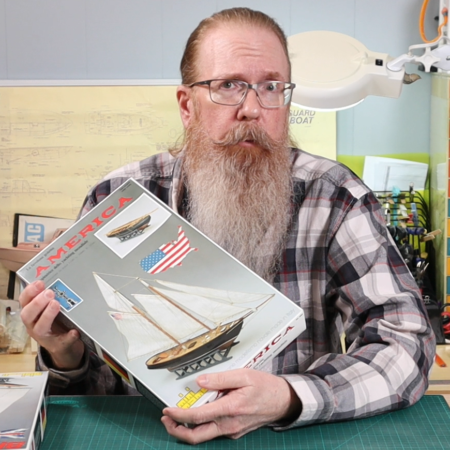 Mini-Mamoli ship model kit yacht America